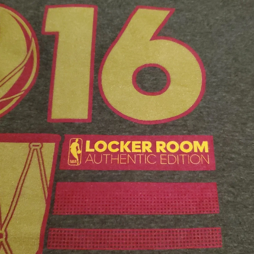 Adidas Gray Cleveland Caveliers 2016 NBA Champions T-Shirt Size M Medium
